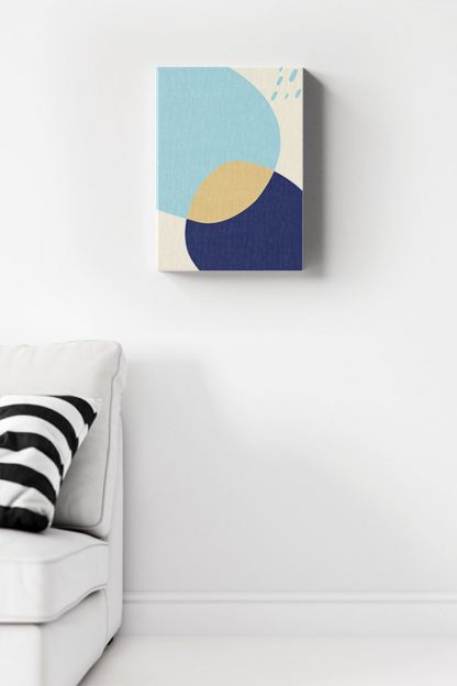 Abstract shapes and colours no.2 Canvas in interior