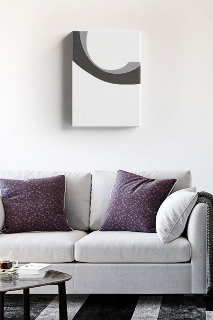 Abstract gray tone no.1 Canvas in interior