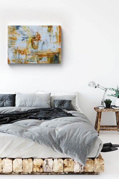 Painted abstract Canvas in interior