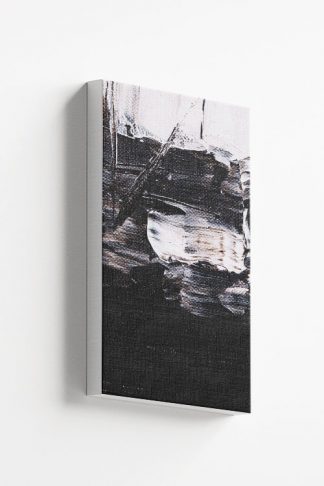 Abstract black and white painting Canvas