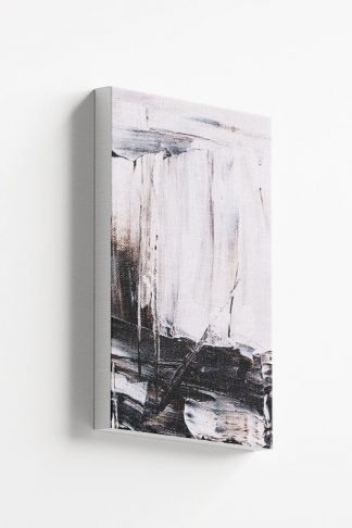 Abstract Painting black and white Canvas
