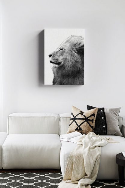 Side view Lion Canvas