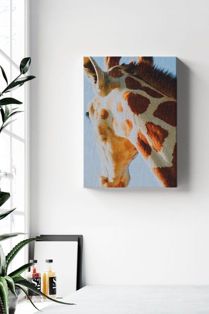 Giraffe Back side view Canvas in Interior