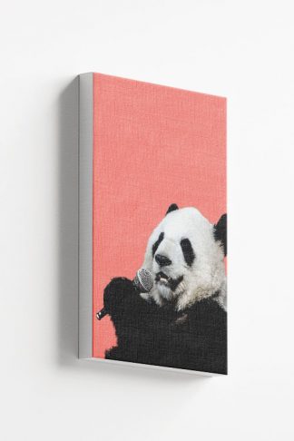 Karaoke panda Canvas