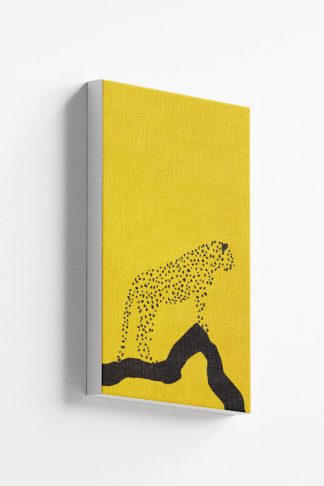 Leopard stencil canvas