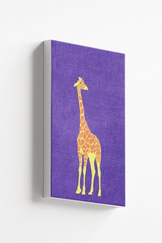 Orange spot giraffe canvas