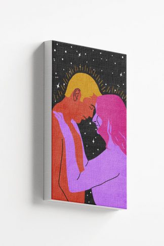 Couple in galaxy Canvas