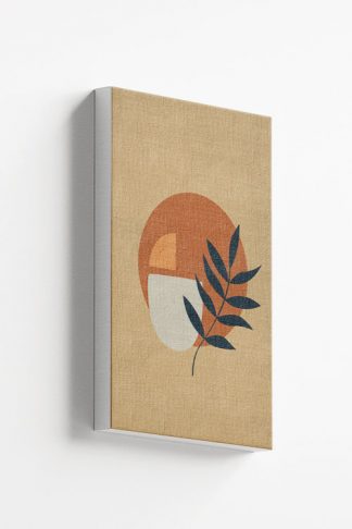 Shapes and minimal leaf Canvas