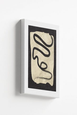 Black and beige art 12 canvas