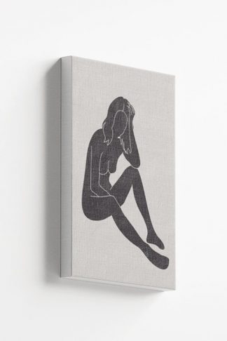 Black Lady Pose Canvas