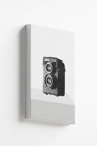 Real cam on gray tone canvas