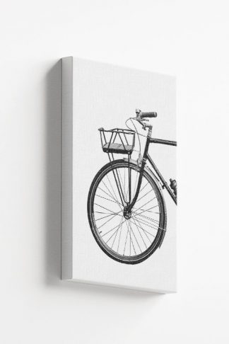 B&W vintage bike canvas