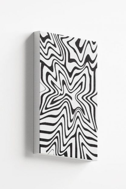 Line art liquified Canvas