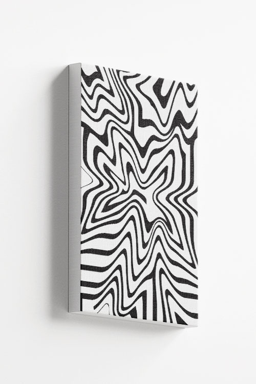 Line art liquified Canvas