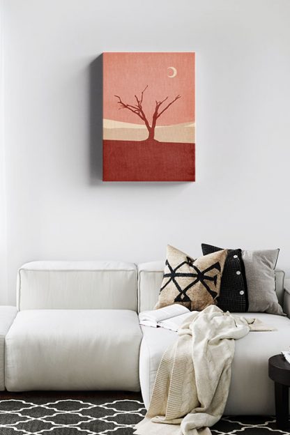 Graphic Desert 2 Canvas in Interior