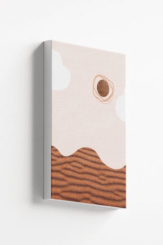 Graphical desert scenery Canvas