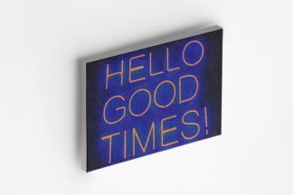 Neon hello good times Canvas