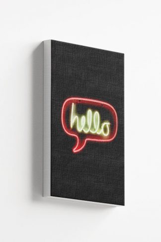 Neon hello sign Canvas