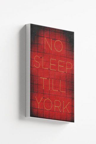 Neon no sleep till york Canvas