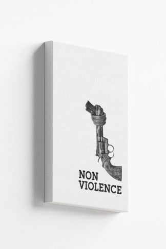 Non violence gun sculpture canvas