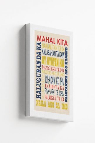 Mahal kita Typo canvas