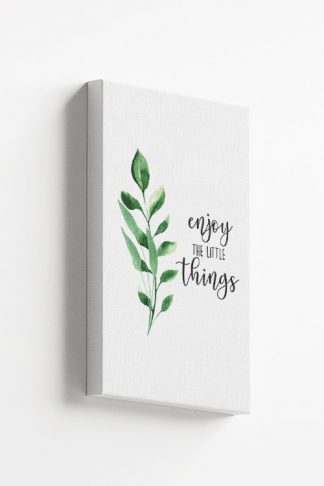 Enjoy the little things Water color Canvas