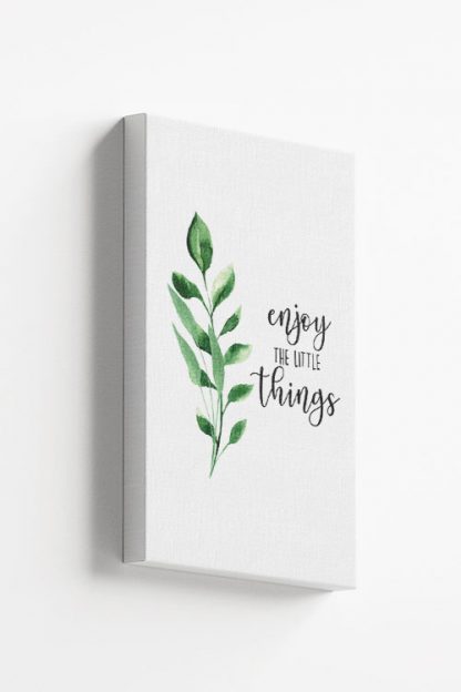 Enjoy the little things Water color Canvas