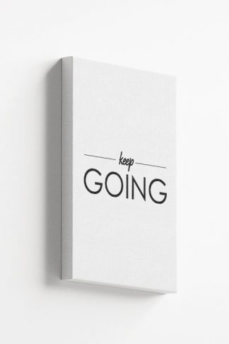 Keep going typography Canvas