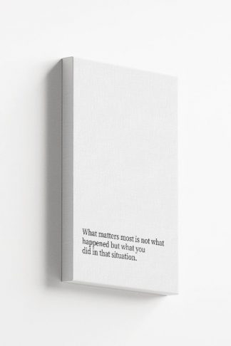 What matters most Canvas