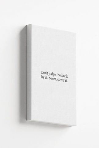 Don't judge the book Canvas