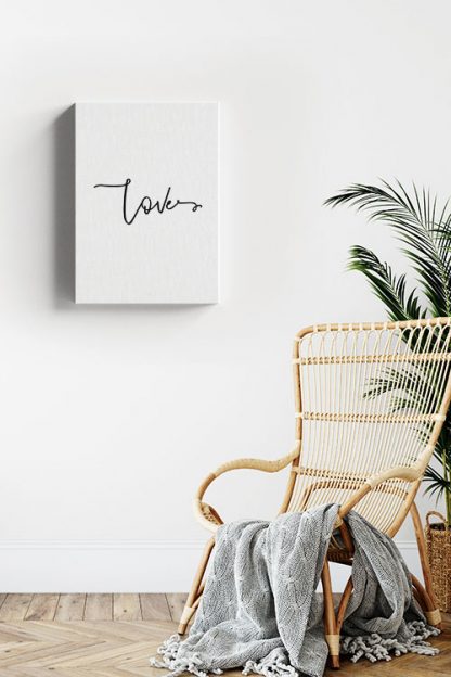 Love Canvas in interior