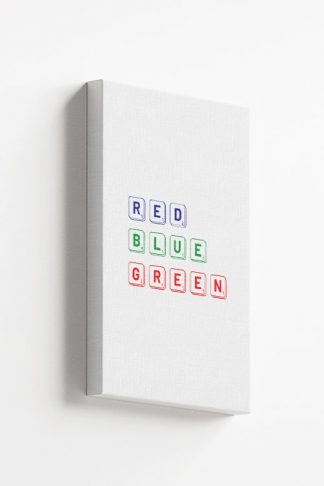 RGB scrabble Canvas