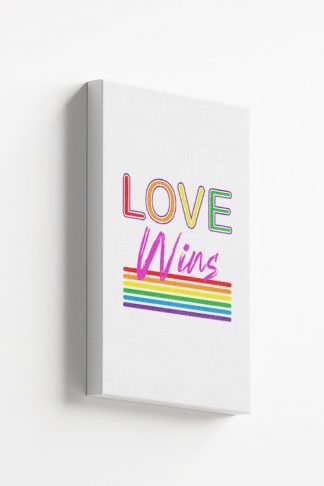 Love wins lines Canvas