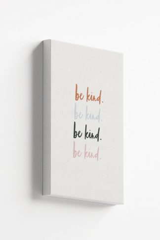 Be kind Typography Canvas