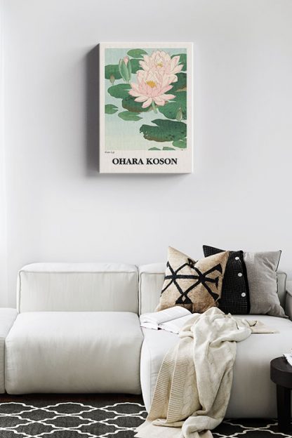 Koson Water lily Canvas in interior