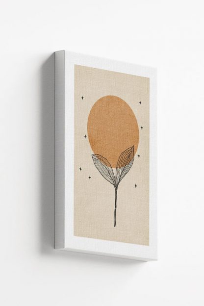 Botanical boho art canvas