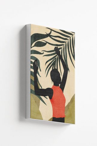 Lady in safari No3 canvas