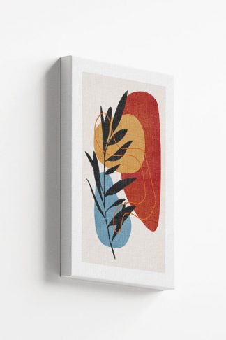 Leaf and abstract shape No2 canvas