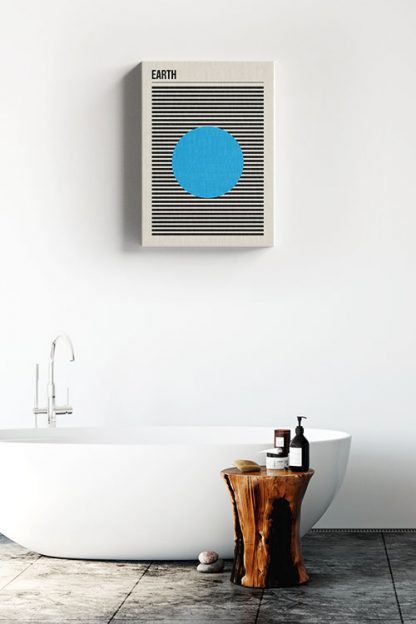 Earth minimal canvas in Interior