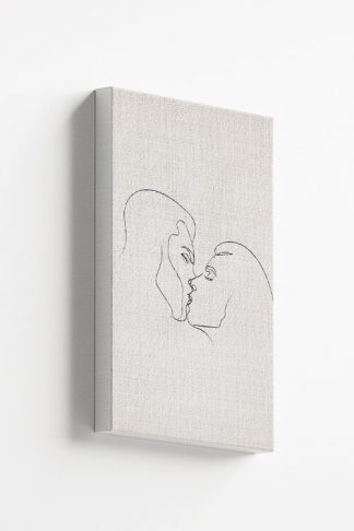 Passionate kissing Canvas