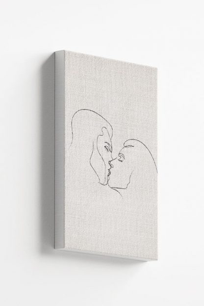 Passionate kissing Canvas