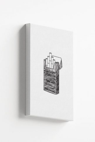 Cigarette illustration Canvas