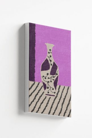 Sketch of vase violet tone canvas