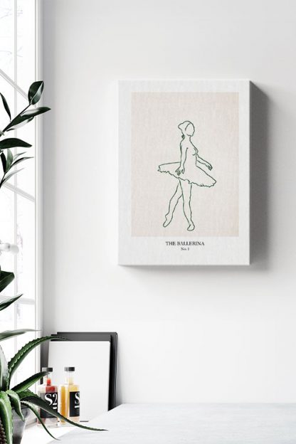The Ballerina No1 canvas in interior