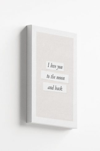 I love you to the moon and back Canvas