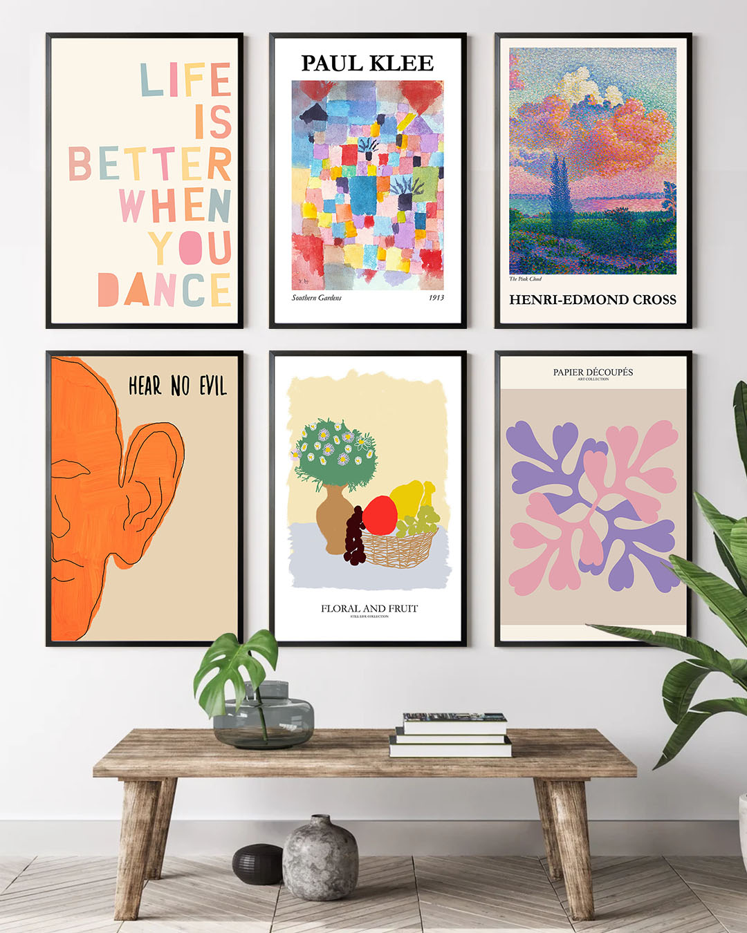 Colorful Vibe Gallery Wall