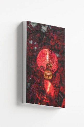 Red Chinese Lantern III Canvas