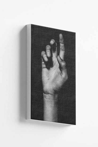 B&W Hand Photography canvas