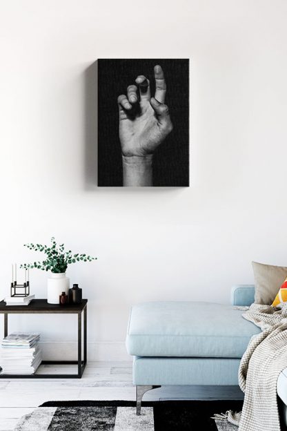 B&W Hand Photography canvas