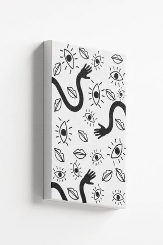 Eye touch Lips canvas